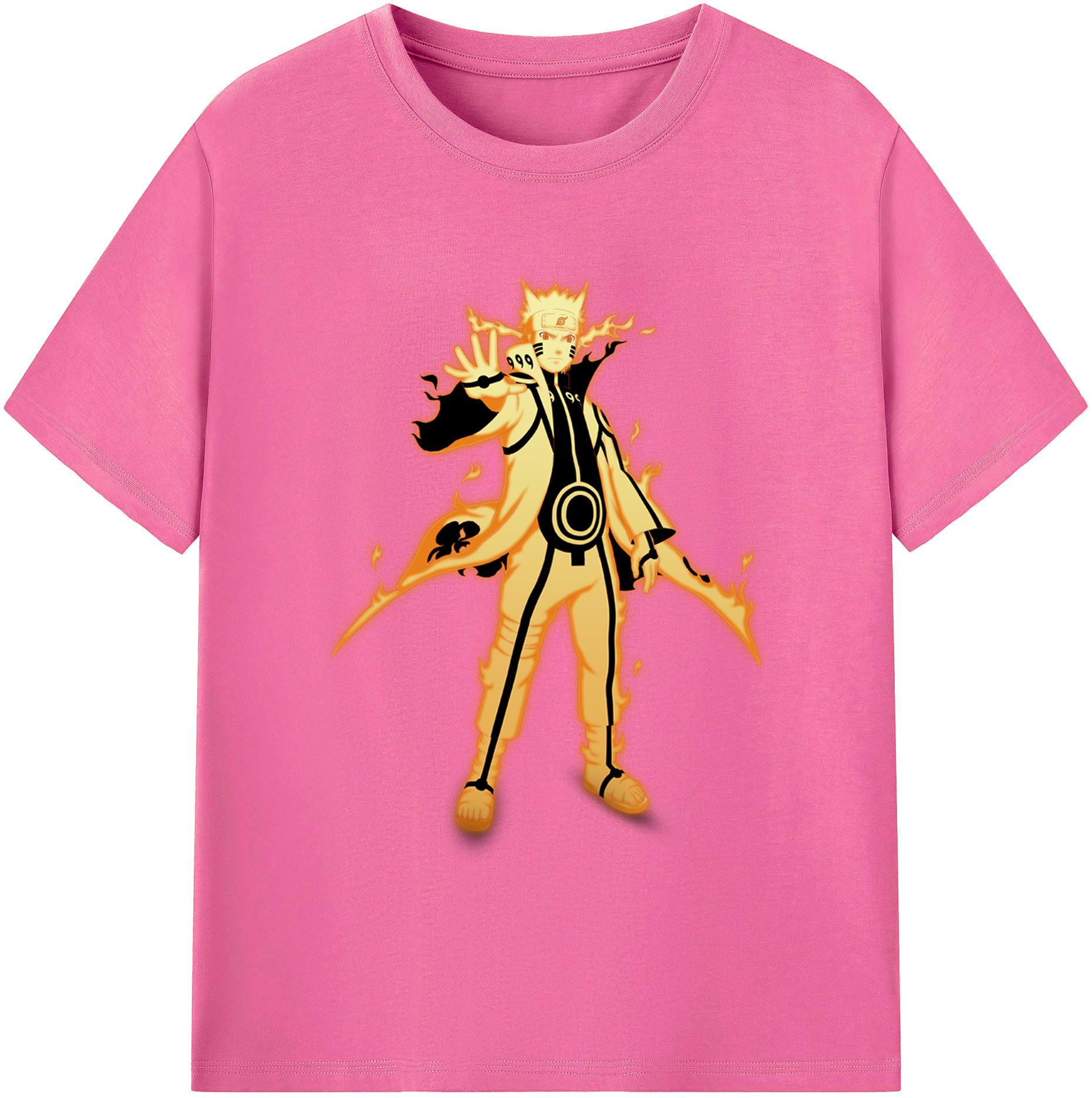 （画像用） NARUTO -ナルト- うずまき ナルト Uzumaki Naruto レディースカジュアルプリントTシャツ（綿100％）